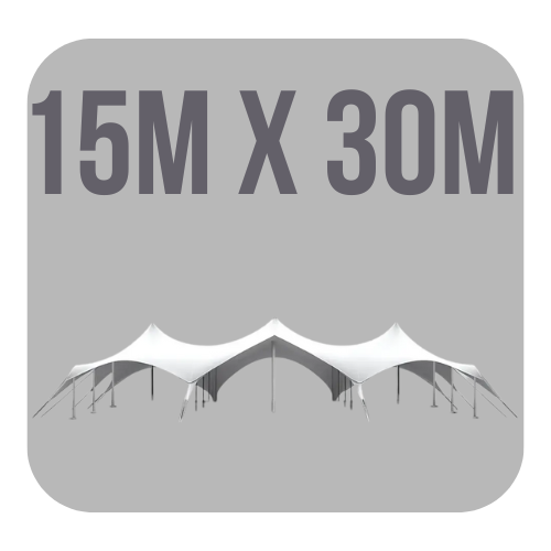 15m x 30m Heavy Duty Stretch Tent – 100 Waterproof